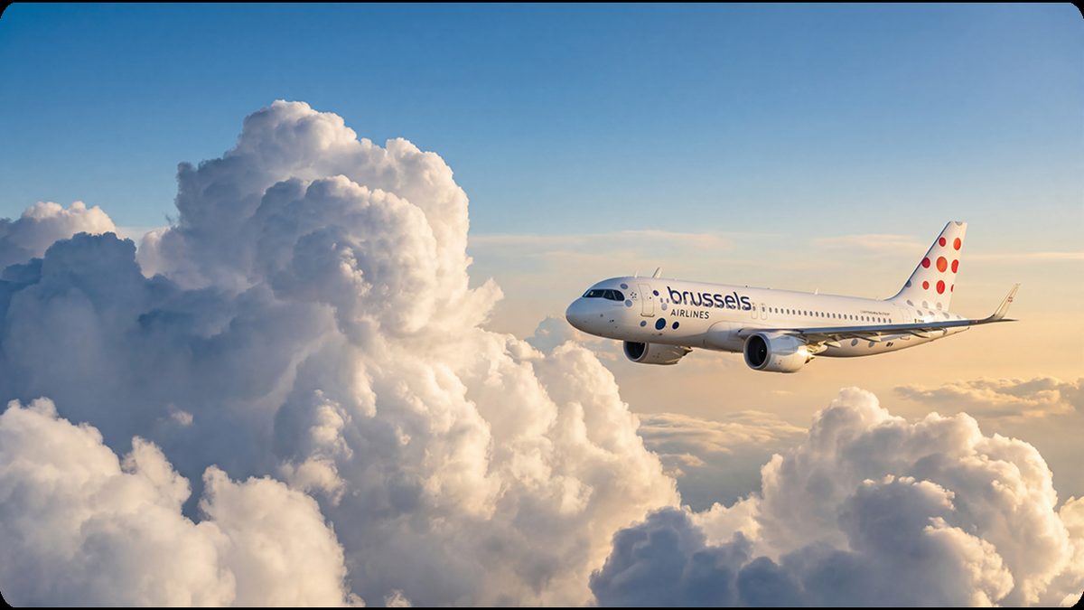 Brussels Airlines visual generated with Inku
